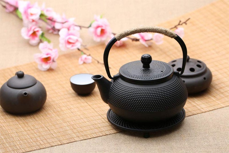 Hwagui - Cast Iron Teapot With Stainless Steel Infuser For Loose Leaf Tea And Teabags  Cast Iron Tea Kettle Stovetop Safe  800ml/27oz - Image 5